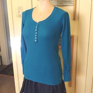 Canary Blue Top American Eagle Outfitters